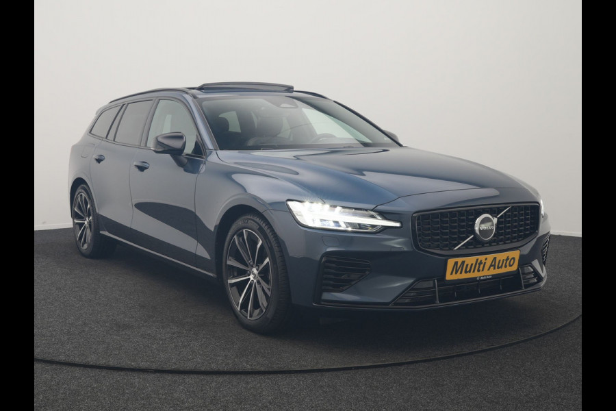 Volvo V60 T6 AWD Plus Dark Long Range PHEV 350pk Dealer O.H. | Panodak | Camera | Lederen Sportstoelen Memory & Verwarmd | Keyless | Stuur Verwarmd | Google Assistent | Apple Carplay | Navigatie | DAB | Plug In Hybrid |