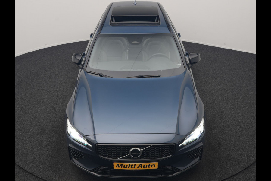 Volvo V60 T6 AWD Plus Dark Long Range PHEV 350pk Dealer O.H. | Panodak | Camera | Lederen Sportstoelen Memory & Verwarmd | Keyless | Stuur Verwarmd | Google Assistent | Apple Carplay | Navigatie | DAB | Plug In Hybrid |