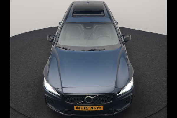 Volvo V60 T6 AWD Plus Dark Long Range PHEV 350pk Dealer O.H. | Panodak | Camera | Lederen Sportstoelen Memory & Verwarmd | Keyless | Stuur Verwarmd | Google Assistent | Apple Carplay | Navigatie | DAB | Plug In Hybrid |
