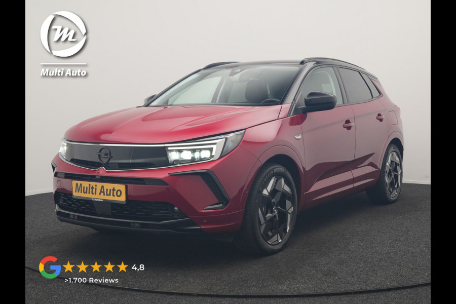 Opel Grandland Turbo 4x4 GSe PHEV 300pk Dealer O.H | SOH 97,8% | Trekhaak Afn. | Adaptive Cruise | 360 Camera | Lederen Sportstoelen Memory & Ventilatie | Stoelen & Stuur Verwarmd | Keyless | Apple Carplay | Blis | DAB | Navigatie | Virtual | 19"L.M | Plug In Hybrid