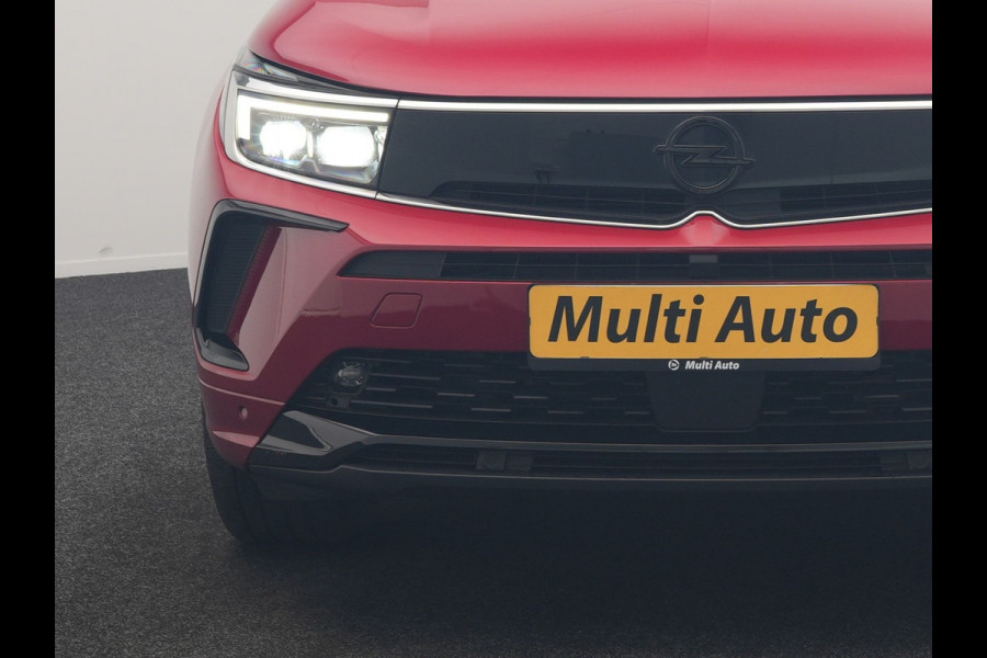 Opel Grandland Turbo 4x4 GSe PHEV 300pk Dealer O.H | SOH 97,8% | Trekhaak Afn. | Adaptive Cruise | 360 Camera | Lederen Sportstoelen Memory & Ventilatie | Stoelen & Stuur Verwarmd | Keyless | Apple Carplay | Blis | DAB | Navigatie | Virtual | 19"L.M | Plug In Hybrid