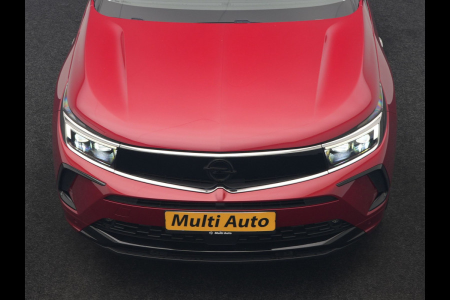 Opel Grandland Turbo 4x4 GSe PHEV 300pk Dealer O.H | SOH 97,8% | Trekhaak Afn. | Adaptive Cruise | 360 Camera | Lederen Sportstoelen Memory & Ventilatie | Stoelen & Stuur Verwarmd | Keyless | Apple Carplay | Blis | DAB | Navigatie | Virtual | 19"L.M | Plug In Hybrid
