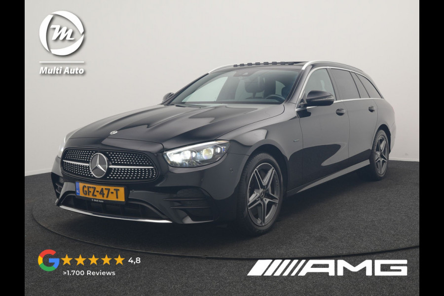 Mercedes-Benz E-Klasse Estate 300 e AMG 320pk PHEV Dealer O.H | SOH 87,7% | Trekhaak af Fabriek | Schuif-/kantel Dak | Widescreen Navi | Multibeam LED | Camera | Alcantara Sportstoelen Verwarmd | Apple Carplay | BLIS | 18"L.M | Plug In Hybrid