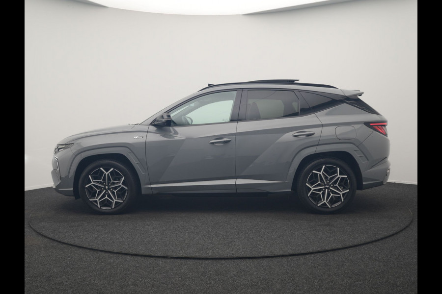 Hyundai Tucson 1.6 T-GDI PHEV N Line 4WD 265pk Dealer O.H | Trekhaak Afn. | Panodak | Adaptive Cruise | 360 Camera | Krell Audio | Alcantara Sportstoelen Memory & Ventilatie | Stoelen & Stuur Verwarmd | Blis | Keyless | Navigatie | DAB | Plug In Hybrid |