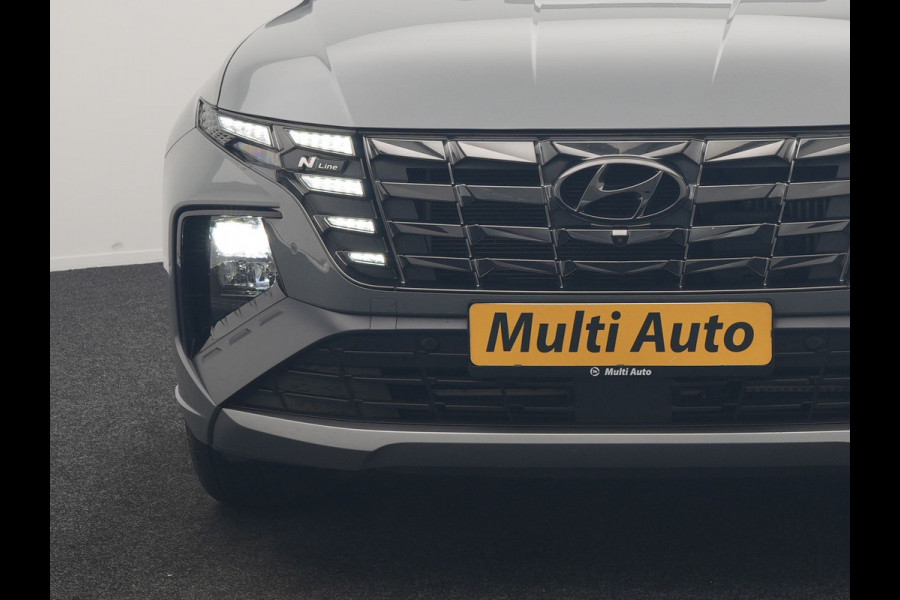 Hyundai Tucson 1.6 T-GDI PHEV N Line 4WD 265pk Dealer O.H | Trekhaak Afn. | Panodak | Adaptive Cruise | 360 Camera | Krell Audio | Alcantara Sportstoelen Memory & Ventilatie | Stoelen & Stuur Verwarmd | Blis | Keyless | Navigatie | DAB | Plug In Hybrid |