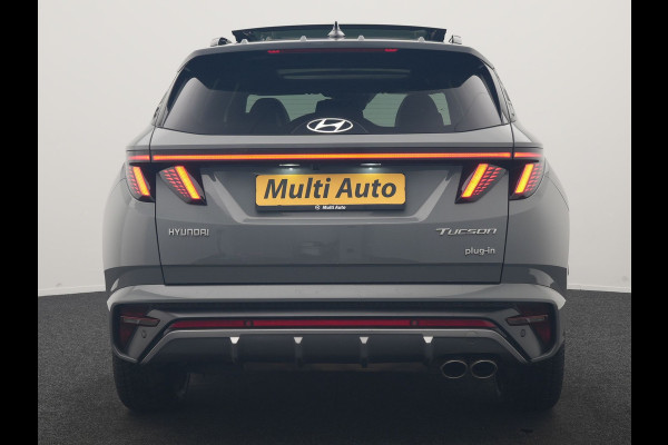 Hyundai Tucson 1.6 T-GDI PHEV N Line 4WD 265pk Dealer O.H | Trekhaak Afn. | Panodak | Adaptive Cruise | 360 Camera | Krell Audio | Alcantara Sportstoelen Memory & Ventilatie | Stoelen & Stuur Verwarmd | Blis | Keyless | Navigatie | DAB | Plug In Hybrid |