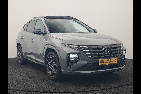 Hyundai Tucson 1.6 T-GDI PHEV N Line 4WD 265pk Dealer O.H | Trekhaak Afn. | Panodak | Adaptive Cruise | 360 Camera | Krell Audio | Alcantara Sportstoelen Memory & Ventilatie | Stoelen & Stuur Verwarmd | Blis | Keyless | Navigatie | DAB | Plug In Hybrid |