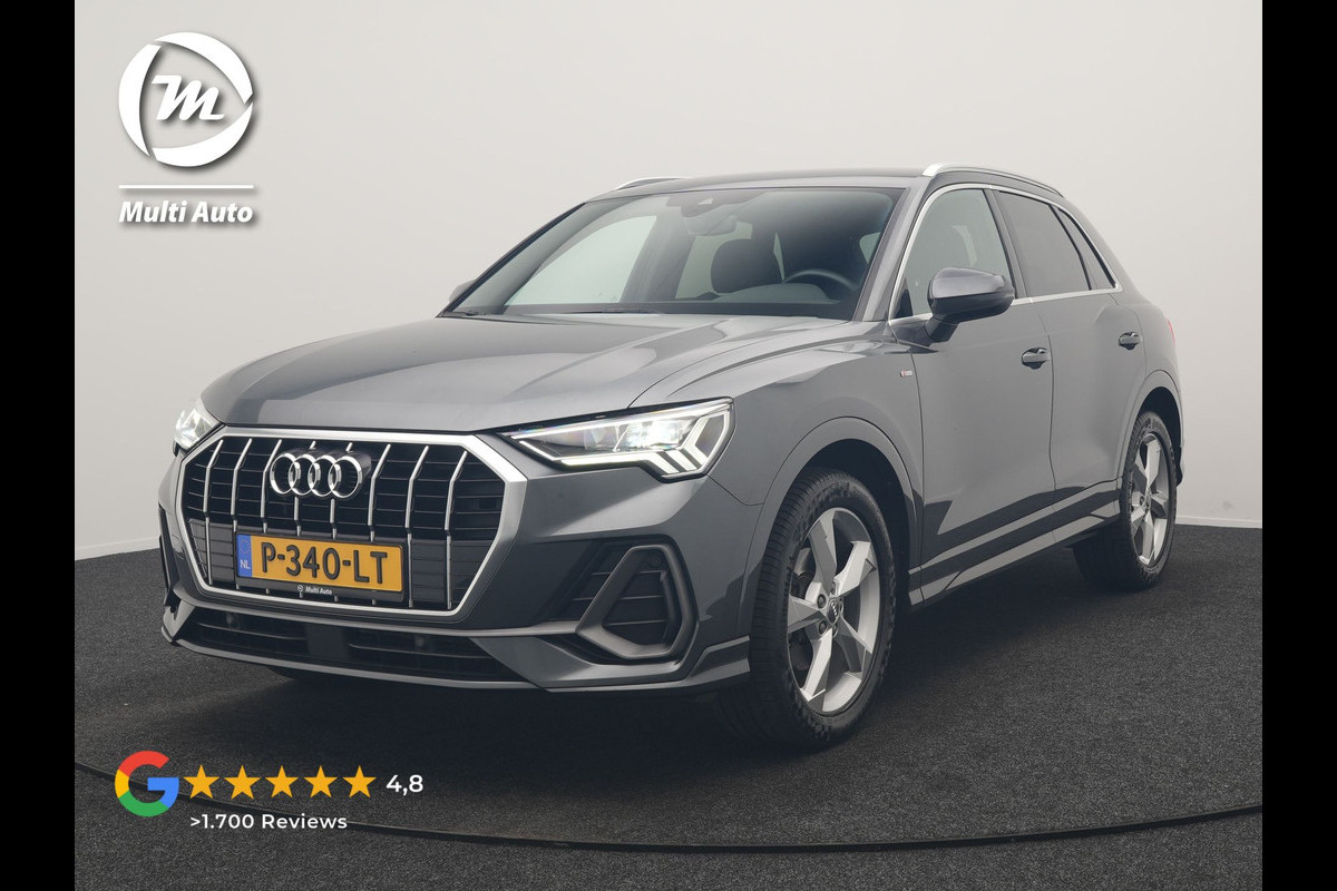 Audi Q3 35 TFSI S Line Pro Line S 150pk | Trekhaak | Cruise Control | Sportstoelen Verwarmd | Blis | DAB | Navigatie | 19"L.M