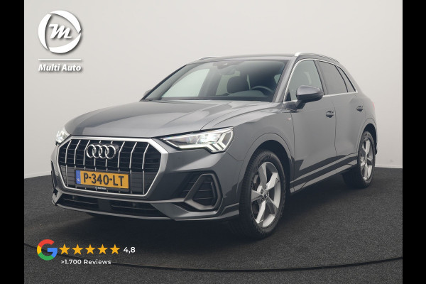 Audi Q3 35 TFSI S Line Pro Line S 150pk | Trekhaak | Cruise Control | Sportstoelen Verwarmd | Blis | DAB | Navigatie | 19"L.M