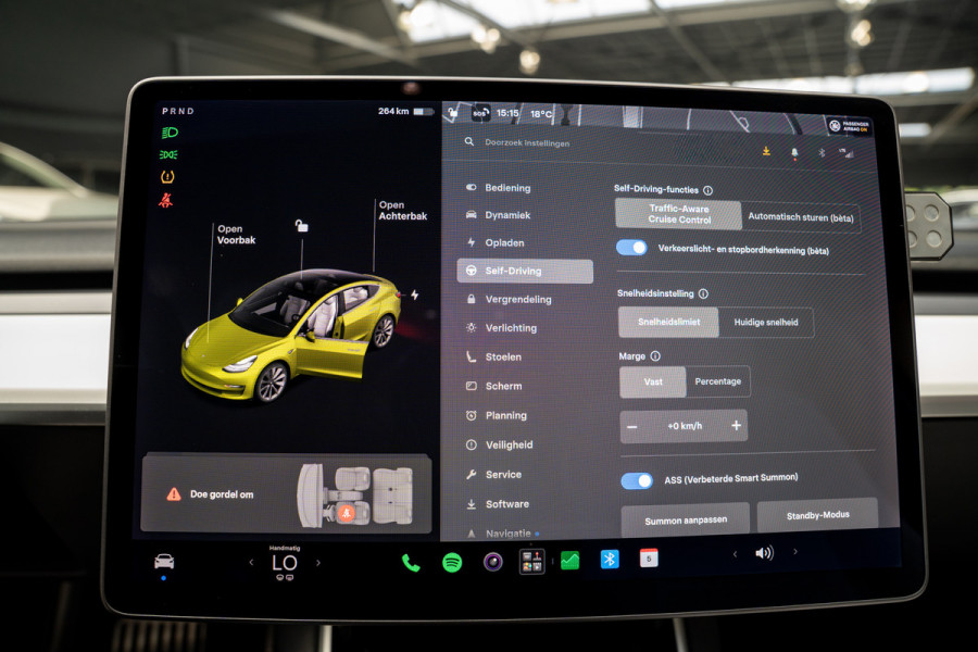 Tesla Model 3 Long Range AWD 75 kWh Panodak Leder 360° ACC Climate Stuur- & Stoelverwarming voor & achter LM velgen PDC Elektr. achterklep Elektr. verst. stuurwiel Elektr. verstelb. stoelen BTW auto