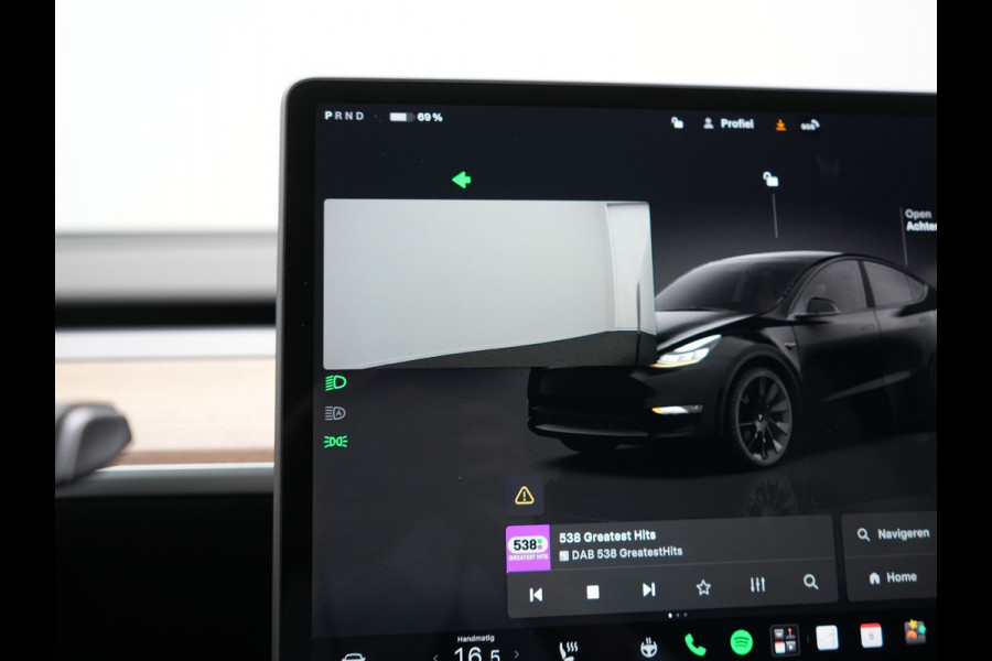 Tesla Model Y RWD 58 kWh 299pk Dealer O.H | Panodak | Full Self Driving Capability | Adaptive Cruise | 360 Camera | Lederen Sportstoelen Memory & Verwarmd | Keyless | BLIS | Navigatie | Virtual | DAB | Spotify | 20"L.M |