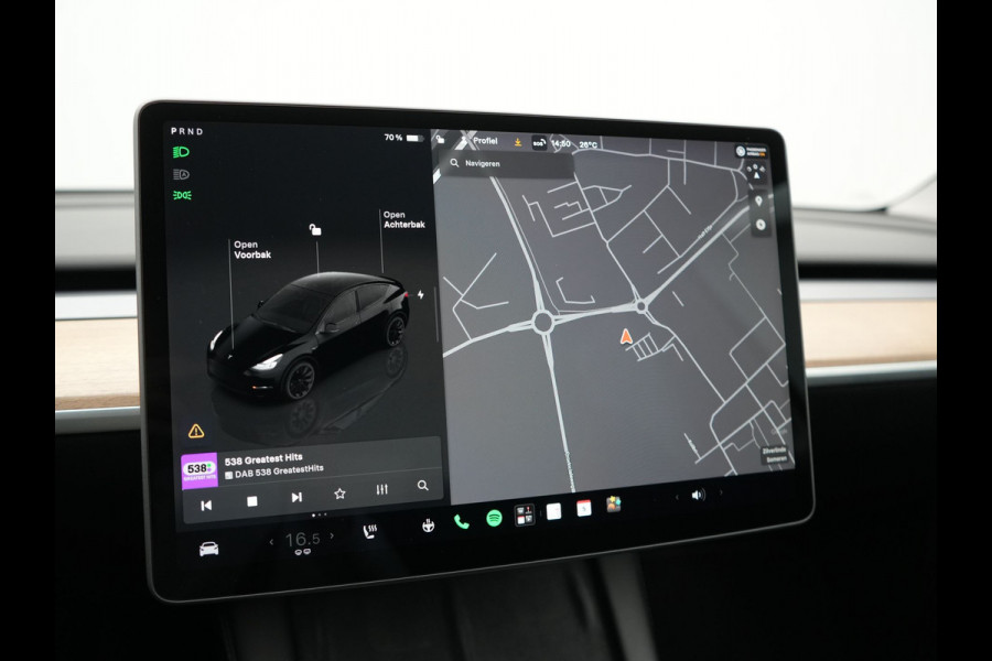 Tesla Model Y RWD 58 kWh 299pk Dealer O.H | Panodak | Full Self Driving Capability | Adaptive Cruise | 360 Camera | Lederen Sportstoelen Memory & Verwarmd | Keyless | BLIS | Navigatie | Virtual | DAB | Spotify | 20"L.M |