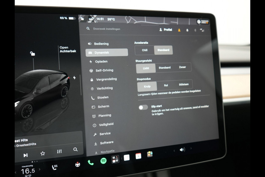 Tesla Model Y RWD 58 kWh 299pk Dealer O.H | Panodak | Full Self Driving Capability | Adaptive Cruise | 360 Camera | Lederen Sportstoelen Memory & Verwarmd | Keyless | BLIS | Navigatie | Virtual | DAB | Spotify | 20"L.M |