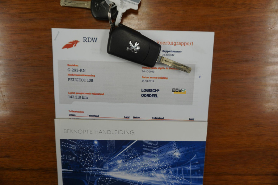 Peugeot 108 1.0 e-VTi Pack Premium Active/Airco/Mistlampen/ APK Oktober 2028.