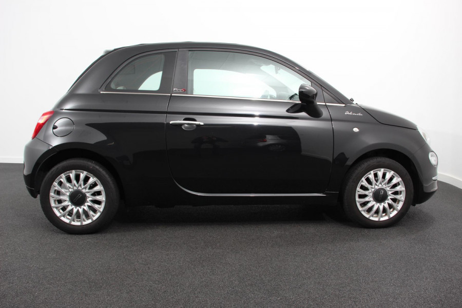 Fiat 500C 1.0 Hybrid 69pk Dolcevita Navigatie Apple CarPlay Android Auto Parkeerhulp achter Cruise Control Half leder Climatronic Lichtmetalen velgen