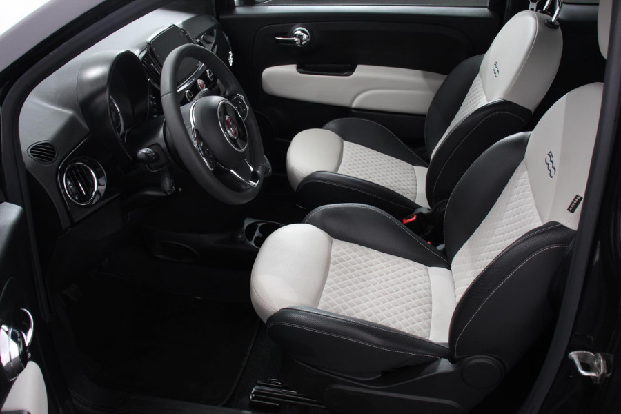 Fiat 500C 1.0 Hybrid 69pk Dolcevita Navigatie Apple CarPlay Android Auto Parkeerhulp achter Cruise Control Half leder Climatronic Lichtmetalen velgen