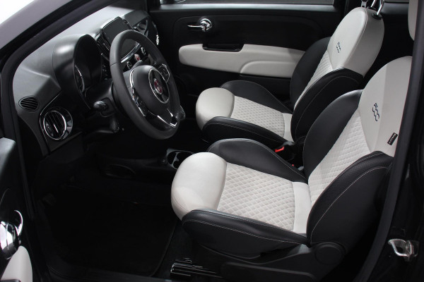 Fiat 500C 1.0 Hybrid 69pk Dolcevita Navigatie Apple CarPlay Android Auto Parkeerhulp achter Cruise Control Half leder Climatronic Lichtmetalen velgen