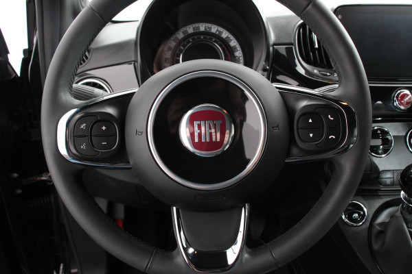 Fiat 500C 1.0 Hybrid 69pk Dolcevita Navigatie Apple CarPlay Android Auto Parkeerhulp achter Cruise Control Half leder Climatronic Lichtmetalen velgen