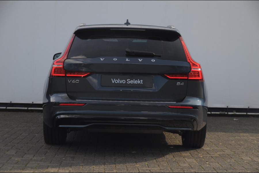 Volvo V60 B4 211PK Automaat Plus Dark / Trekhaak Adaptive Cruise Control/ Apple Carplay/ Android Auto/ Achteruitrijcamera/ Parkeersensoren voor en achter/ Stoelverwarming/ Stuurverwarming/ Elektrisch bedienbare stoelen met geheugen