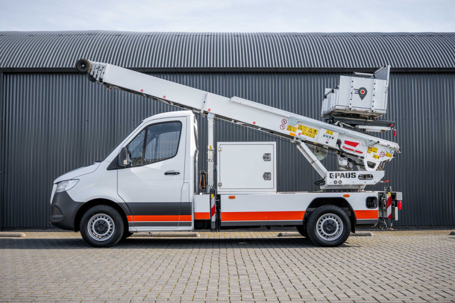 Mercedes-Benz Sprinter 315 | Verhuislift / ladder | Nieuwstaat | Paus City-Floh 27M | 400KG Laadvermogen | Cruise | Airco