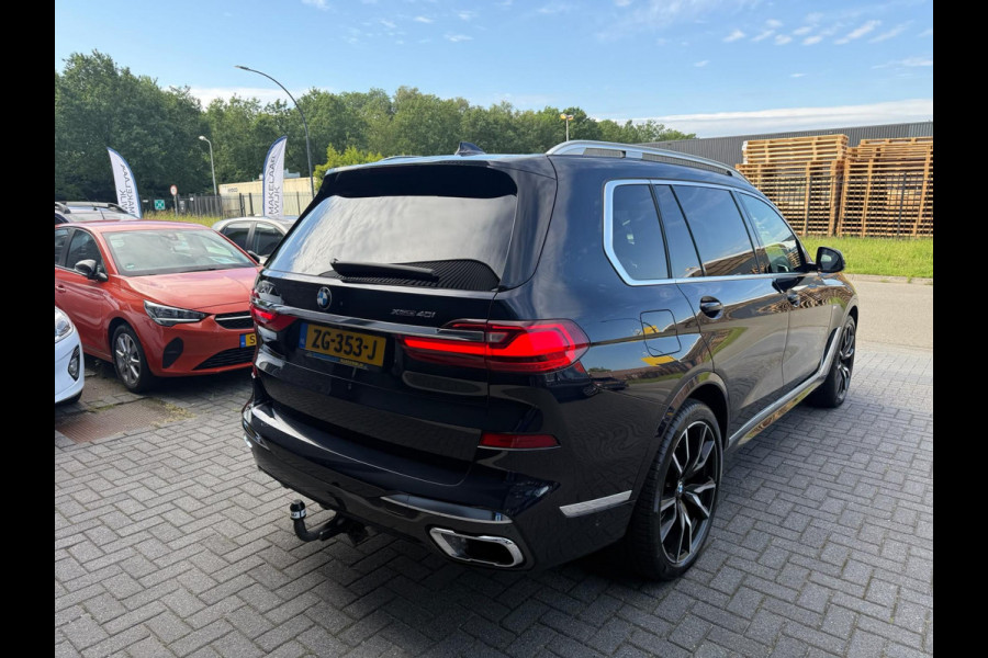 BMW X7 xDrive40i 6p. | 2E EIGENAAR | 3/6/12MND GARANTIE| M-SPORT |PANO | LASER | LED | B&W | MASSAGE | CARPLAY | TREKHAAK | DAB | BOMVOL |