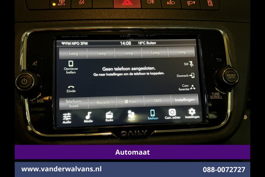Iveco Daily 35C14H 2.3 Oprijwagen Automaat Dubbel Lucht Euro6 Airco | Camera | 3500kg Trekhaak | Electrische Lier | Chauffeursstoel Cruisecontrol, Bijrijdersbank