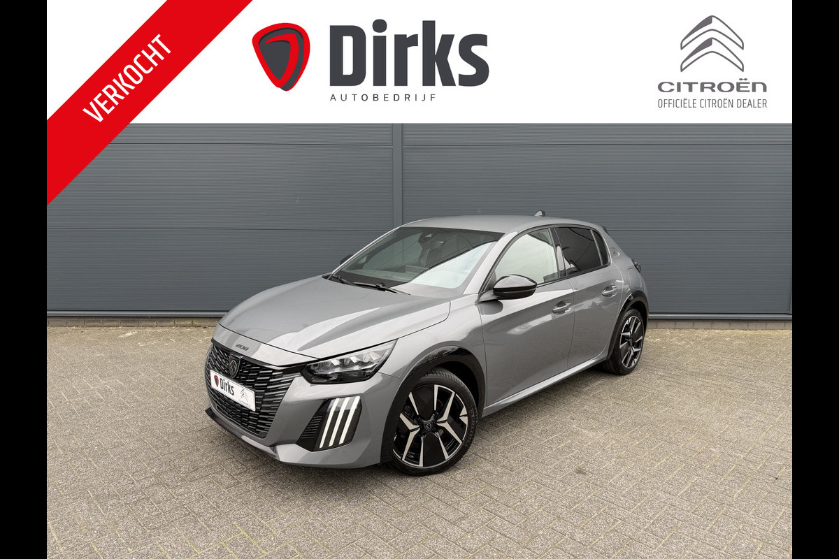 Peugeot 208 100pk GT (Camera - Keyless Entry - Parkeersensoren V+A - LED - Navigatie - Automatische Airco - Draadloos laden - Apple Carplay