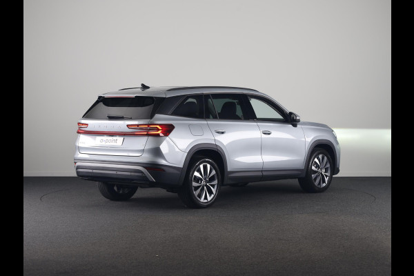 Škoda Kodiaq 1.5 TSI PHEV Business Edition Plus 204pk 6 versn. DSG | Trekhaak | Dynamic Chasis Control | Panorama Dak | Light & View Pakket | Sunset | Velgen: 19" lichtmetalen velgen Lefka aero, zilver