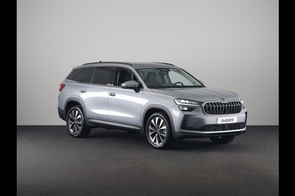 Škoda Kodiaq 1.5 TSI PHEV Business Edition Plus 204pk 6 versn. DSG | Trekhaak | Dynamic Chasis Control | Panorama Dak | Light & View Pakket | Sunset | Velgen: 19" lichtmetalen velgen Lefka aero, zilver