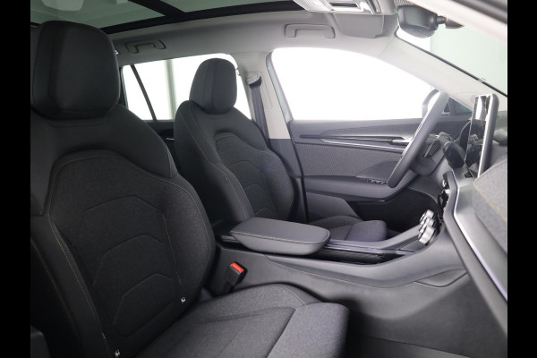 Škoda Kodiaq 1.5 TSI PHEV Business Edition Plus 204pk 6 versn. DSG | Trekhaak | Dynamic Chasis Control | Panorama Dak | Light & View Pakket | Sunset | Velgen: 19" lichtmetalen velgen Lefka aero, zilver