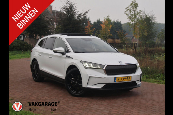 Škoda ENYAQ iV 80 | Panoramadak | Trekhaak | Camera | Sfeerverlichting | Apple Carplay | NL-Auto |