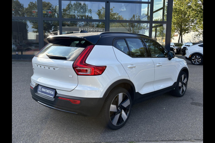Volvo XC40 Recharge Ultimate 70 kWh SOH 95% | 360 CAMERA | STOEL STUURVERWARMING | MEM. SEAT | ELEK. STOEL | PANO | RIJKLAARPRIJS INCL. 12 MND BOVAG GARANTIE! | KEYLESS + DODEHOEK |