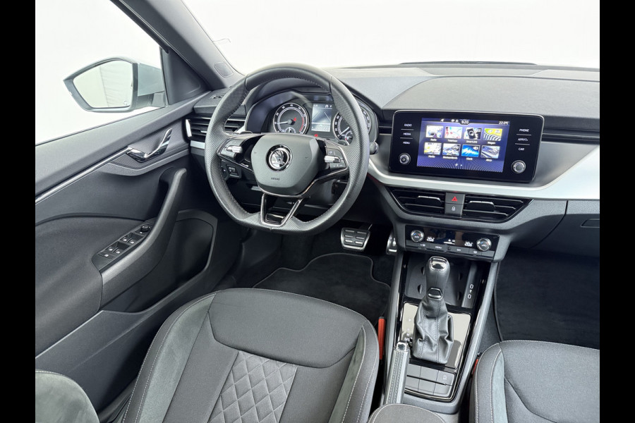 Škoda Kamiq TSI 111pk Aut. Sportstoelen Apple/Android Camera Pdc Lane-dep. CruiseControl Dakrails Ecc Tel. Usb Isofix Aut.Verlichting Dab Led Verw.Spiegels 16''LM 1.0 TSI Sport Business Orig.NL-auto