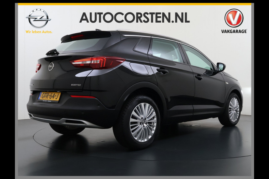 Opel Grandland X 1.2T 131pk Camera Apple/Android Elek.klep Bordherk. Blindspot 1/2Leer Navi Lane-dep. Keyless Aut.Verlichting Led Usb Tel. Ecc CruiseControl Innovation Regensensor Pdc Mistlampen Elek.Inkl.Spiegels 18''LM 1.2Turbo