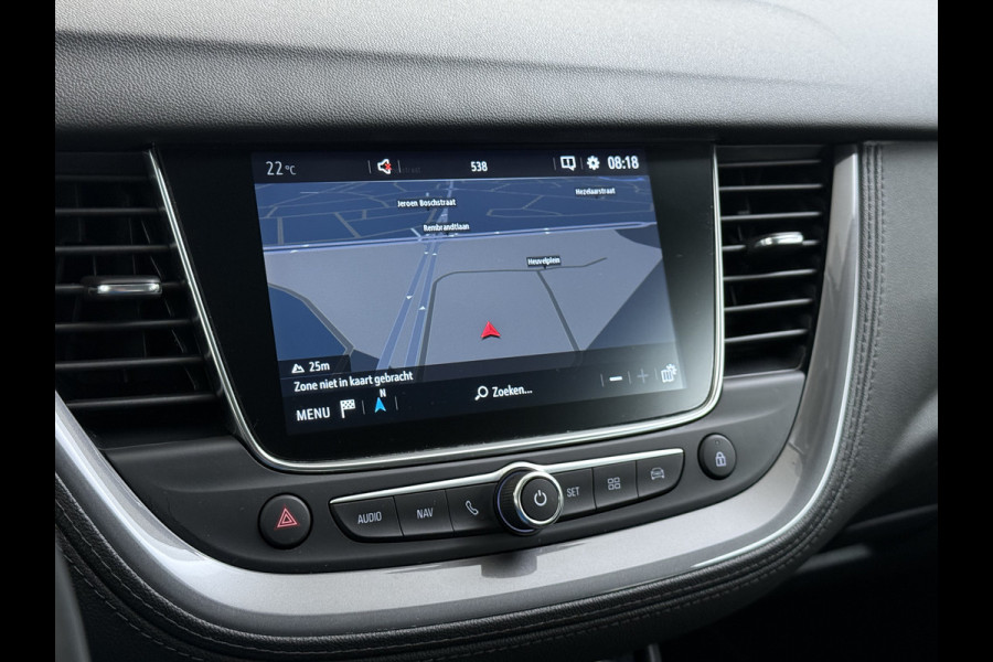 Opel Grandland X 1.2T 131pk Camera Apple/Android Elek.klep Bordherk. Blindspot 1/2Leer Navi Lane-dep. Keyless Aut.Verlichting Led Usb Tel. Ecc CruiseControl Innovation Regensensor Pdc Mistlampen Elek.Inkl.Spiegels 18''LM 1.2Turbo