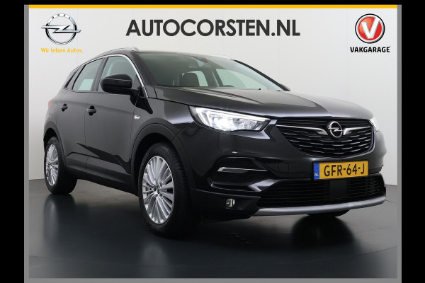 Opel Grandland X 1.2T 131pk Camera Apple/Android Elek.klep Bordherk. Blindspot 1/2Leer Navi Lane-dep. Keyless Aut.Verlichting Led Usb Tel. Ecc CruiseControl Innovation Regensensor Pdc Mistlampen Elek.Inkl.Spiegels 18''LM 1.2Turbo