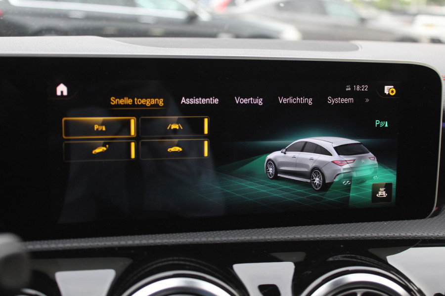 Mercedes-Benz CLA-Klasse Shooting Brake AMG 45 S 4MATIC+ Premium Plus 52.438 km! / Panoramadak / 360Camera / Sportuitlaat / Schaalstoelen / Burmester / DAB / Dodehoek / Matrix LED / Memory seats / Navigatie