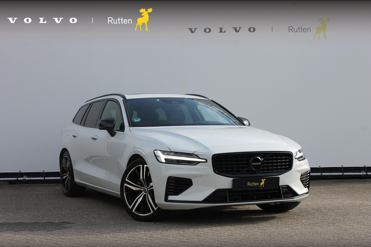 Volvo V60 T6 340pk automaat Recharge AWD R-Design Panoramich schuif kanteldak / Semi elektrisch wegklapbare trekhaak / Adaptieve cruise control
