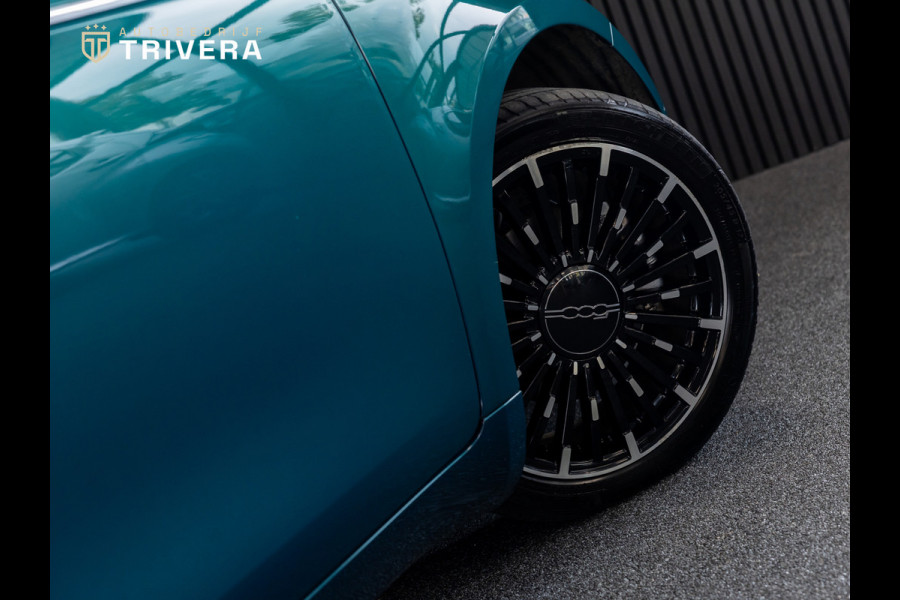 Fiat 500 La Prima cabrio 42 kWh l SoH 95% l AUT.l 360° camera l Stoel verwarming l Leder l CARPLAY l BTW - auto l Dealer onderh.