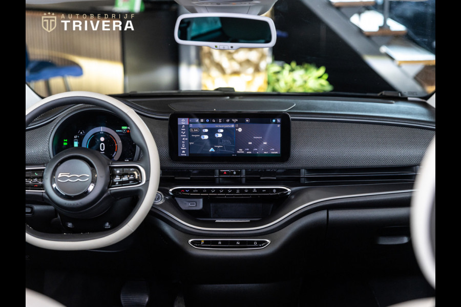 Fiat 500 La Prima cabrio 42 kWh l SoH 95% l AUT.l 360° camera l Stoel verwarming l Leder l CARPLAY l BTW - auto l Dealer onderh.