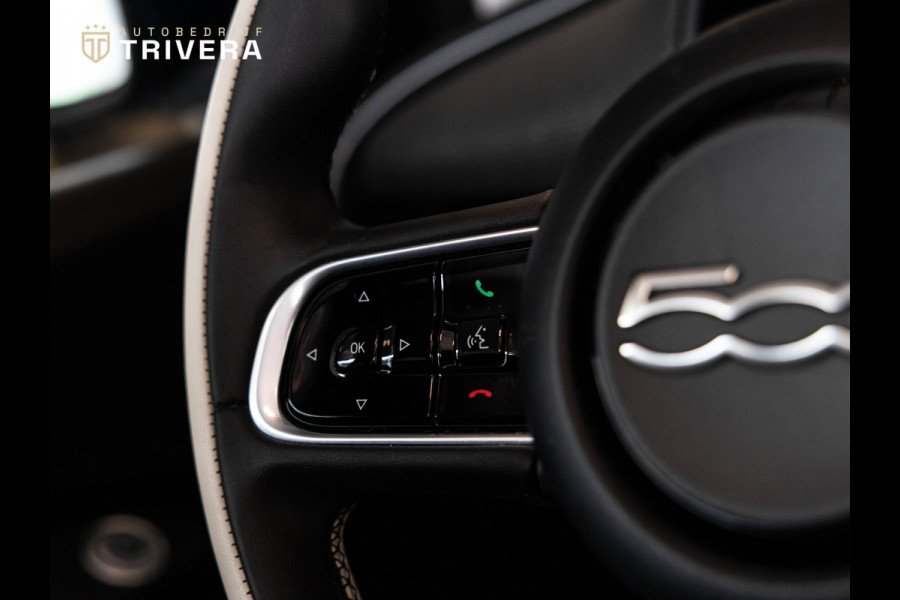Fiat 500 La Prima cabrio 42 kWh l SoH 95% l AUT.l 360° camera l Stoel verwarming l Leder l CARPLAY l BTW - auto l Dealer onderh.