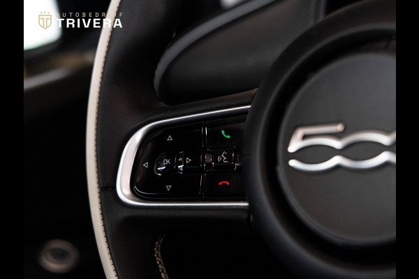 Fiat 500 La Prima cabrio 42 kWh l SoH 95% l AUT.l 360° camera l Stoel verwarming l Leder l CARPLAY l BTW - auto l Dealer onderh.