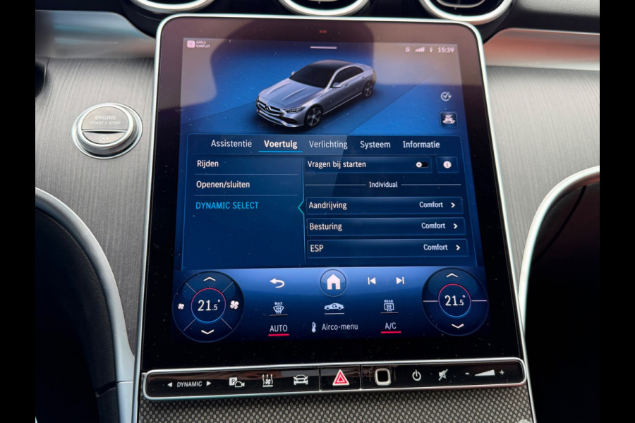 Mercedes-Benz C-Klasse 200 Luxury Line, 1e eigenaar, NAP, CarPlay, Leder, DISTRONIC, 18 inch