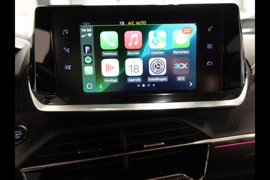 Peugeot 208 1.2 PureTech 100pk Automaat GT-Line Peugeot 208 1.2 PureTech 100pk Aut. GT-Line Navigatie Apple Carplay/Android Auto Camera Parkeersensoren Adaptive Cruise Control Blind Spot Assist Virtual Cockpit Climate Control Getinte ramen