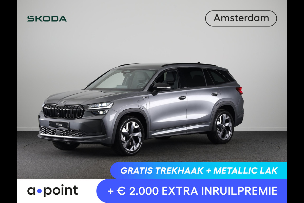 Škoda Kodiaq Sportline Business PHEV 1.5 TSI 204 pk | Trekhaak | Blind Spot | Adaptive Cruise | Stoelverwarming | Camera | Light & View