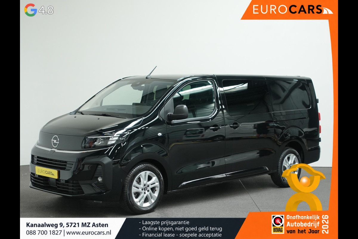 Opel Vivaro 2.0 Diesel 180pk L3 Automaat Dubbele Cabine 2 schuifdeuren Apple CarPlay Navigatie Climate Control Camera Cruise Control Trekhaak lichtmetalen velgen