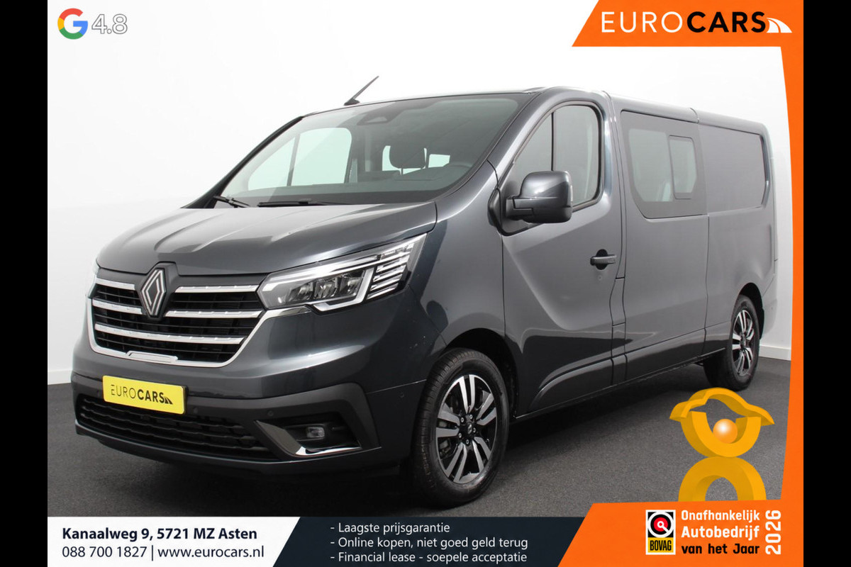 Renault Trafic 2.0 Blue dCi 150PK Automaat L2H1 Dubbele Cabine Navigatie Airco Lichtmetalen velgen Betimmering Trekhaak Camera Parkeer sensoren Dab