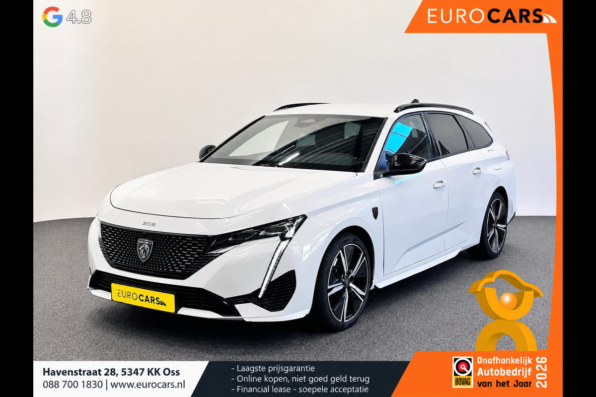 Peugeot 308 SW 1.6 Plug-in Hybrid 225 GT Navigatie Apple Carplay/Android Auto Camera Parkeersensoren Adaptive Cruise Control Stoelverwarming FULL LED Climate Control Virtual Cockpit Lichtmetalen velgen