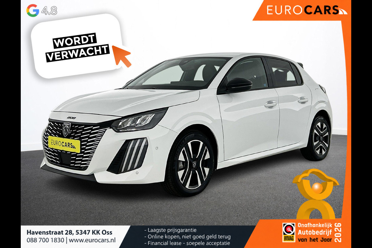 Peugeot 208 1.2 Hybrid 100PK Automaat Allure Navigatie Apple Carplay/Android Auto Airco Camera Parkeer sensoren Cruise Control Led Lichtmetalen Velgen