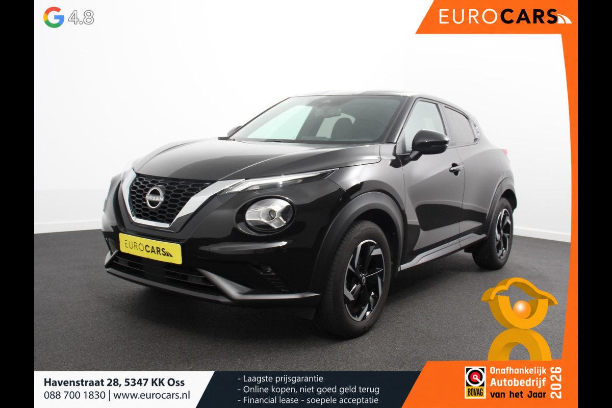 Nissan Juke 1.0 DIG-T Automaat N-Connecta Climate control Cruise control Achteruitrijcamera Keyless Navigatie LED Verwarmde voorstoelen Verwarmd stuurwiel Parkeersensoren Apple Carplay/ Android Auto